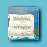 Boek Het verhaal van de profeet Nouh met Nederlandse tekst en golven op blauwe omslag